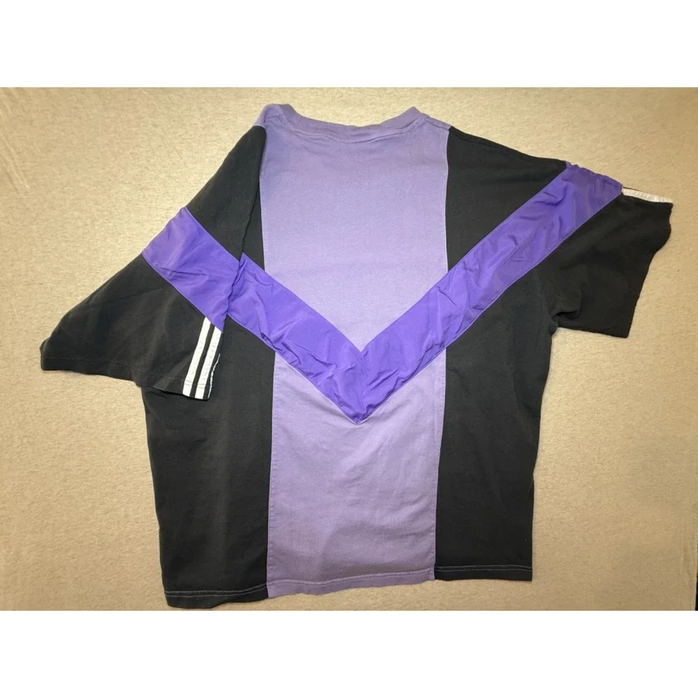 Adidas. size 2XL. Purple and Black retro style tshirt